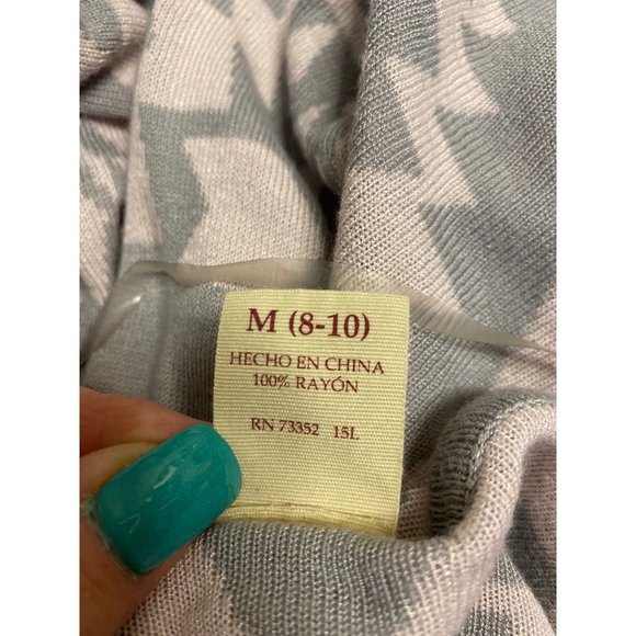 Faded Glory Aztec Print Waterfall Sweater Sz M - Picture 5 of 6